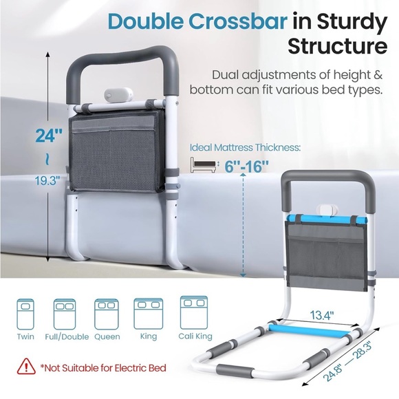 Multipurpose Bed Assist Rail - Picture 5 of 9